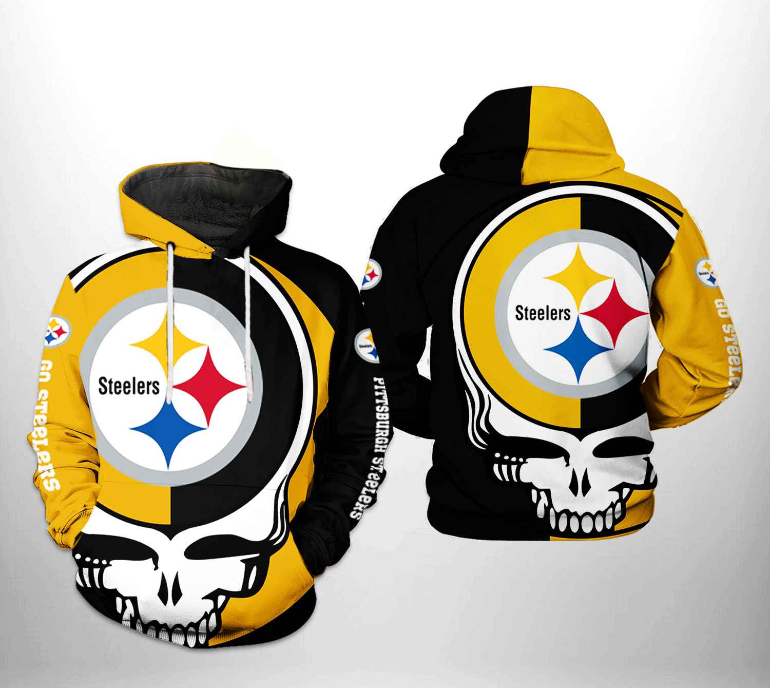 Pittsburgh Steelers Grateful Death NFL Football Team Hoodie