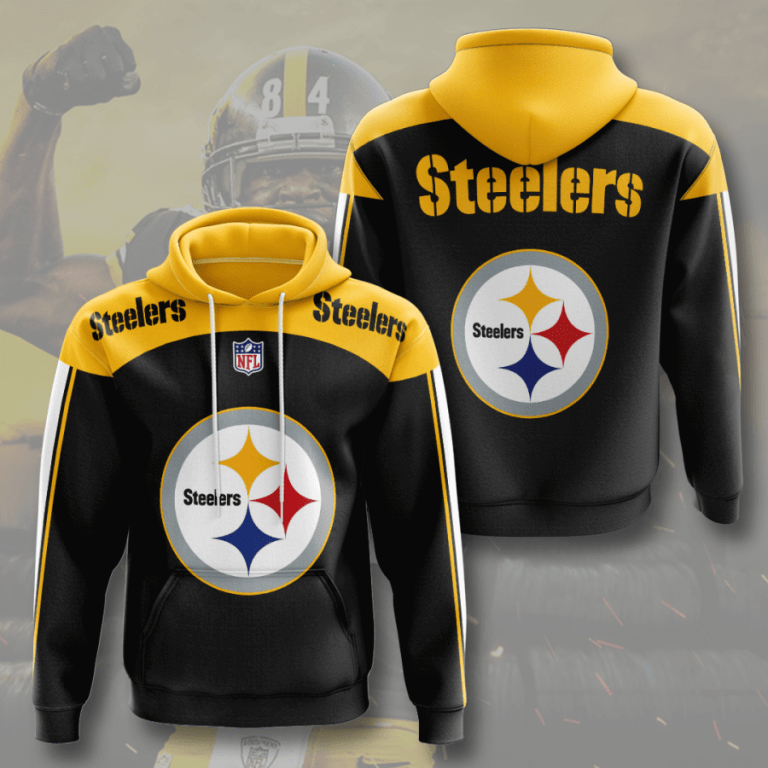 Pittsburgh Steelers Basic V4 NFL Football Team Hoodie