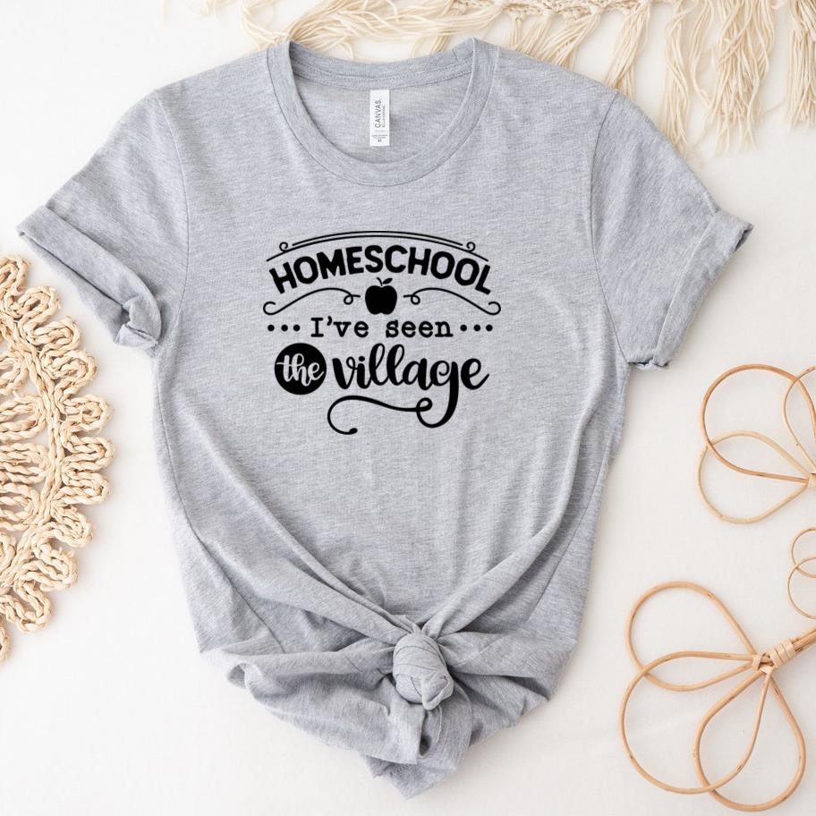 Homeschool Ive seen the village  all black T-Shirt