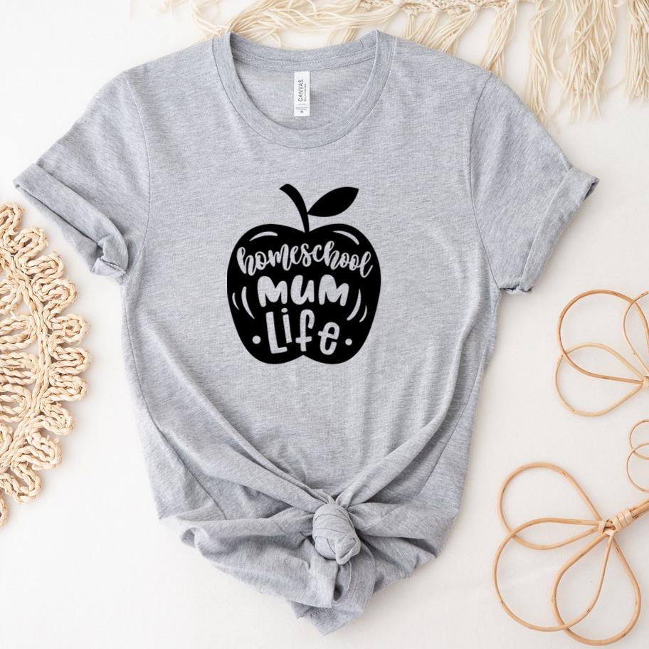 Homeschool mum life black T-Shirt