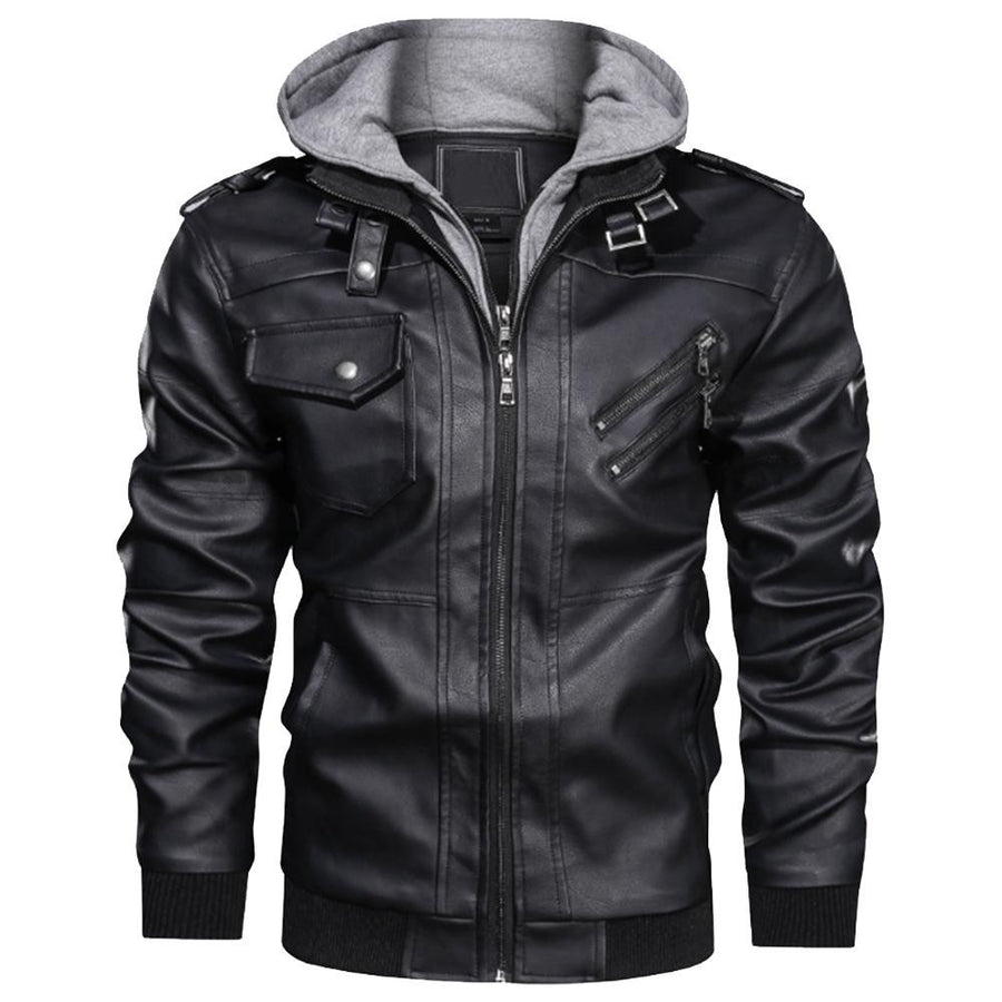Tspinners Jacket - Bloods Bulldog Zipper Leather Jacket A31 - Image 2