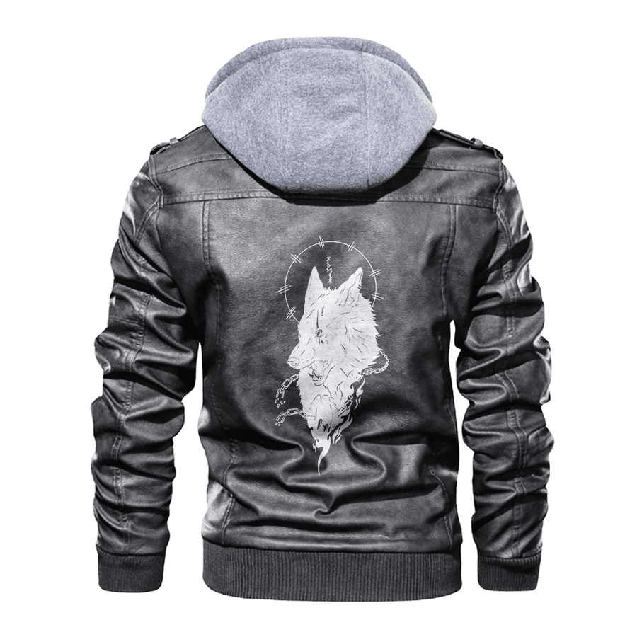 Tspinners - Viking Fenrir Break the Chain Leather Jacket A35