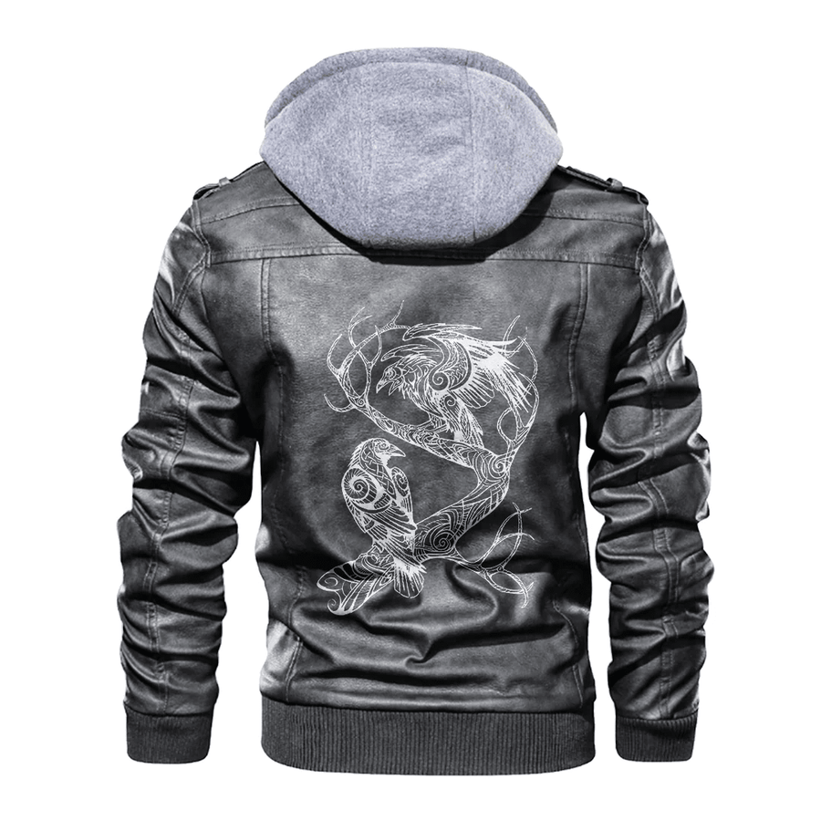 Tspinners - Viking Ravena dn Vegvisir Leather Jacket A35
