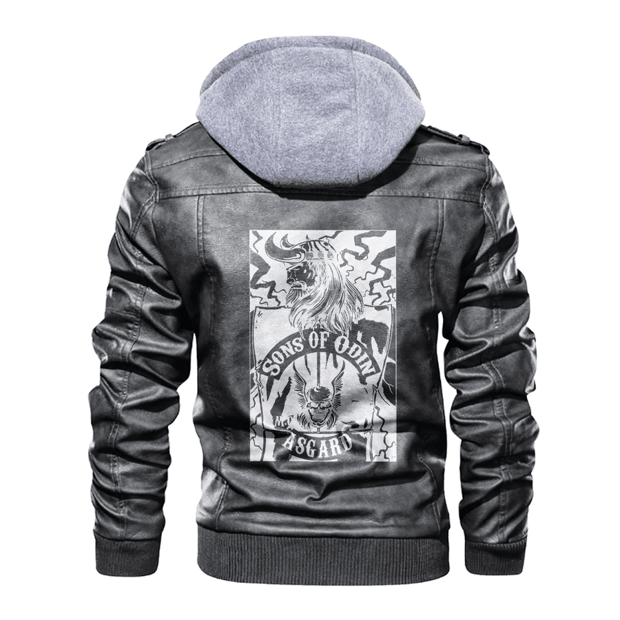 Tspinners - Viking Son of Odin Asgard Leather Jacket A35