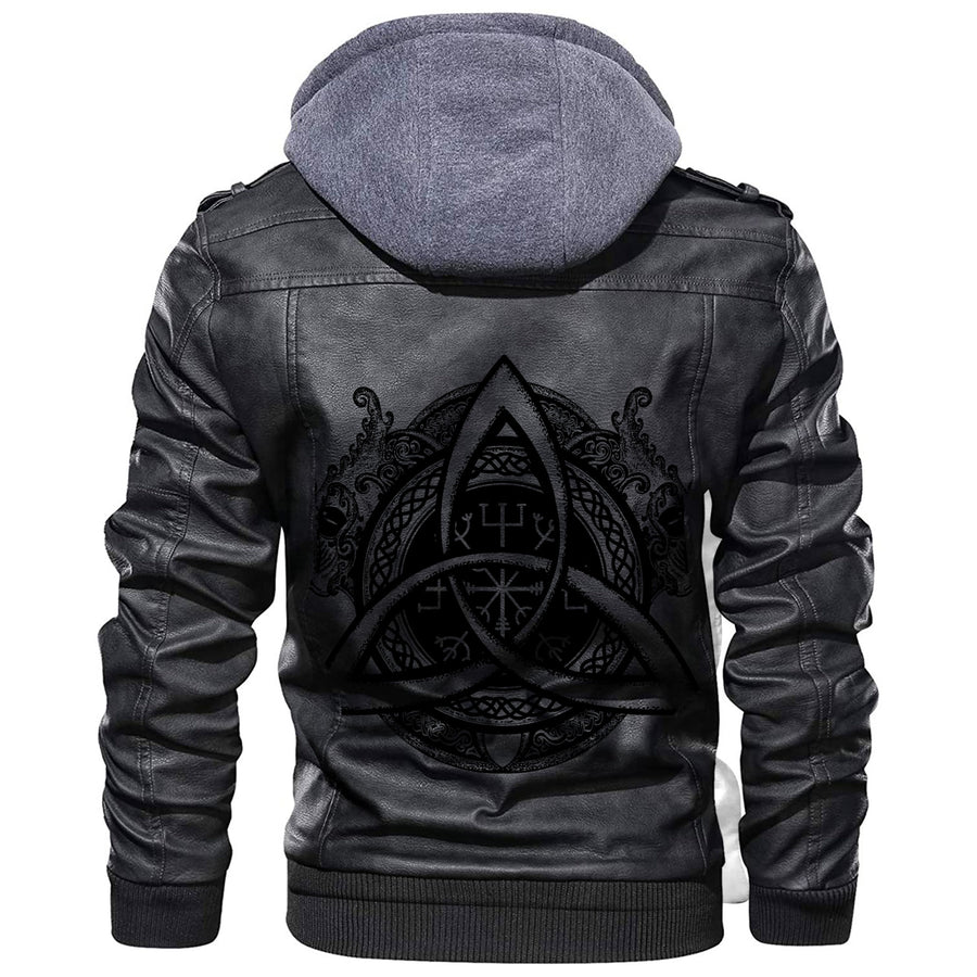 Tspinners - Celtic Dragon Trinity Leather Jacket A35