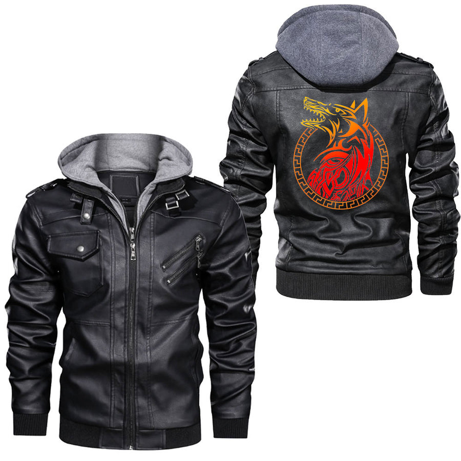 Tspinners - Christmas Viking Santa's Favorite Funny Gift Xmas Leather Jacket A35