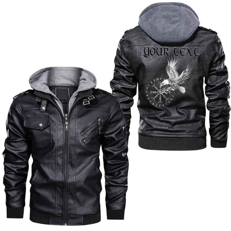 Tspinners - Circle Raven Wolf Leather Jacket A95