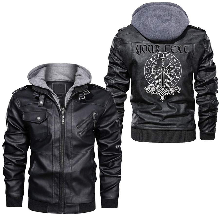 Tspinners - Dragon Cross Celtic Leather Jacket A95