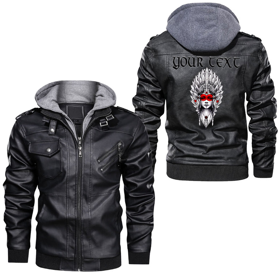 Tspinners - Eye Of Wolf Leather Jacket A95