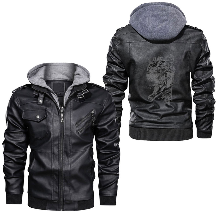 Tspinners - Huginn and Muninn Red Leather Jacket A35