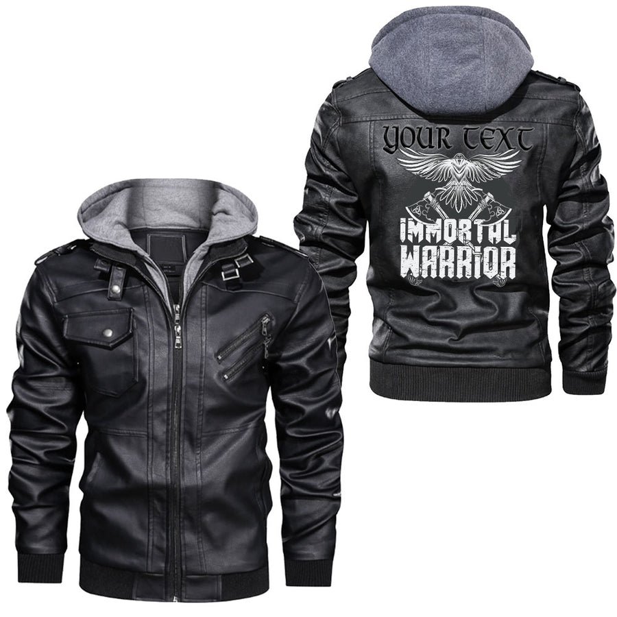 Tspinners - Face Of Dragon Leather Jacket A95