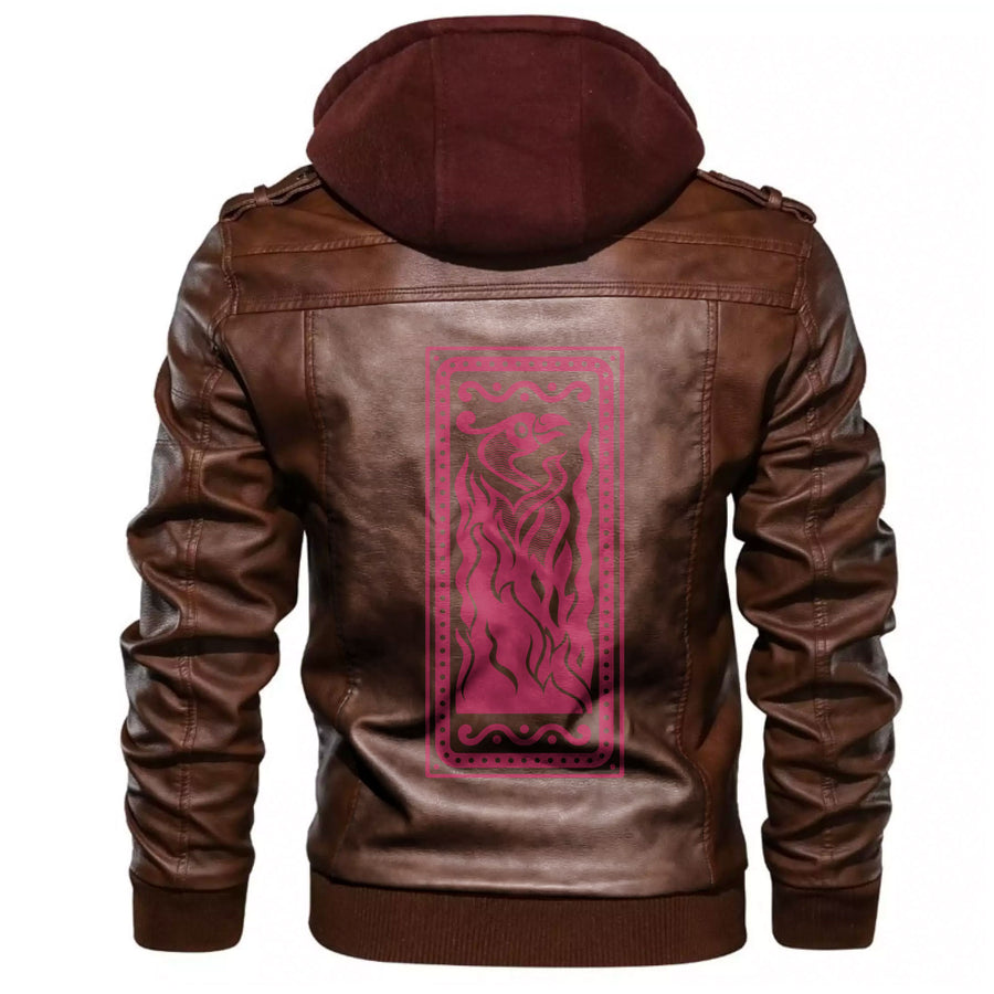 Tspinners - The Phoenix Bird Leather Jacket A35 - Image 6