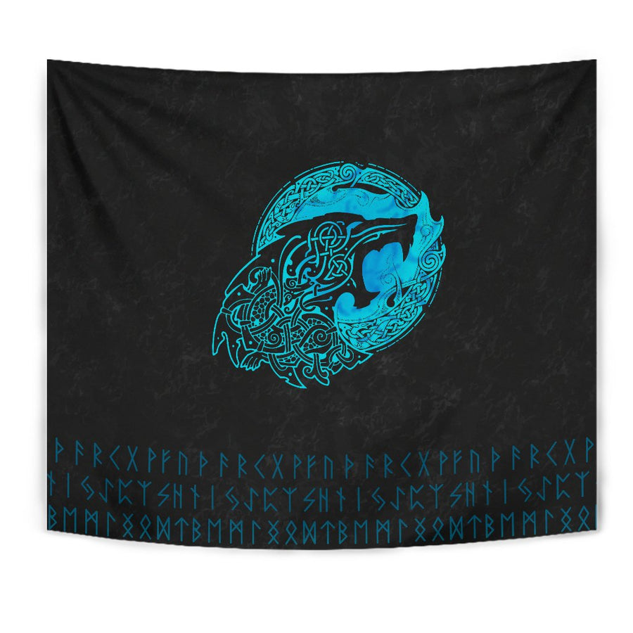 Tspinners Tapestry - Viking Bear Claws Cyan Tattoo A27