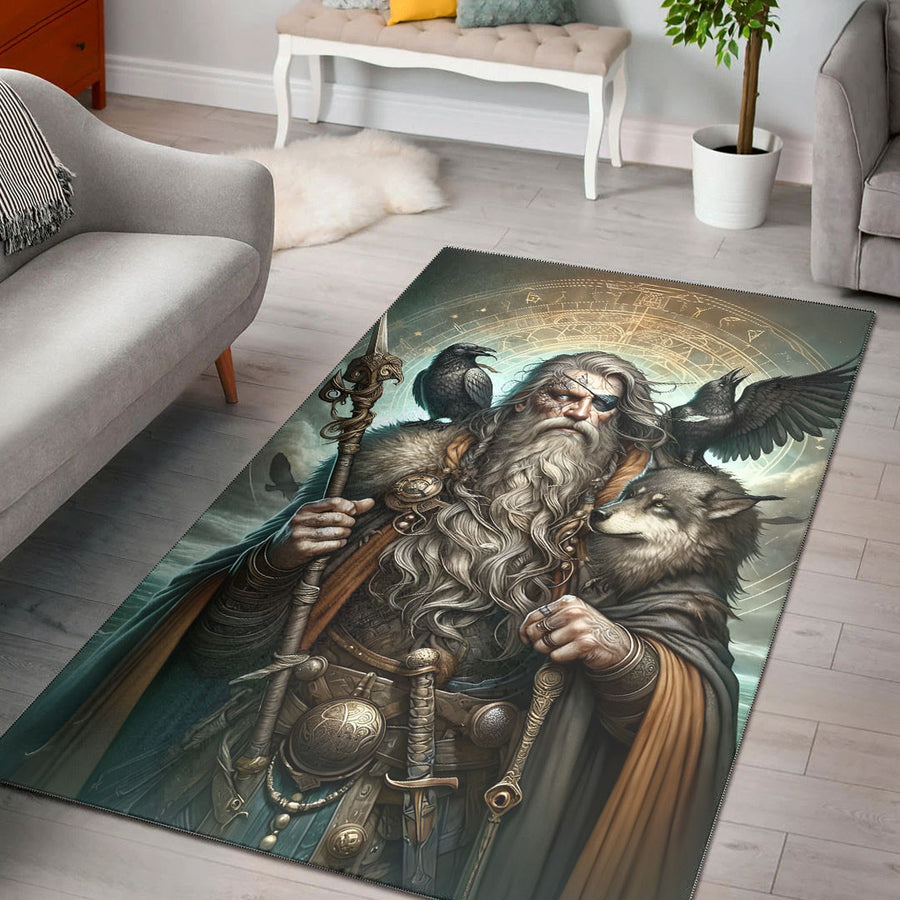 Tspinners Home Decor - Odin All Father Area Rug A35