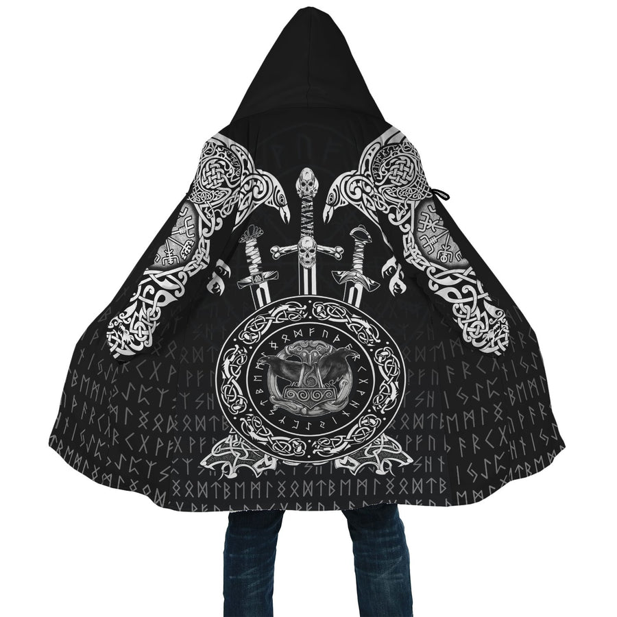 Tspinners Cloak - Huginn and Muniin With Mjolnir A27