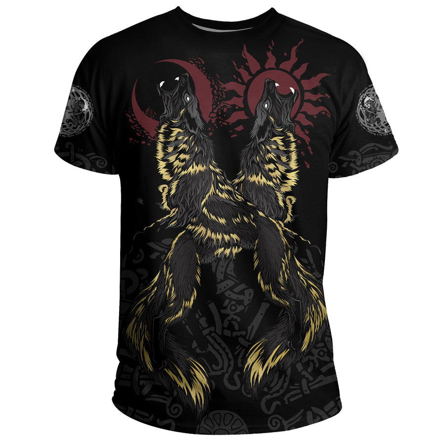 Tspinners T-Shirt The Wolves Skoll and Hati A7