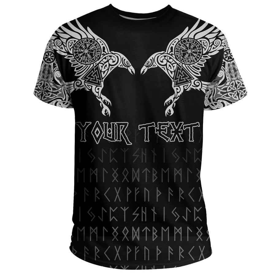 Tspinners T-Shirt, Custom Personalised The Raven Of Odin Tattoo A7