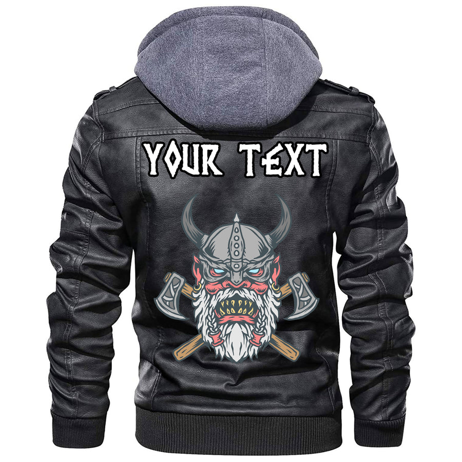 (Custom) Tspinners - Ancient Warrior Skull Leather Jacket A35