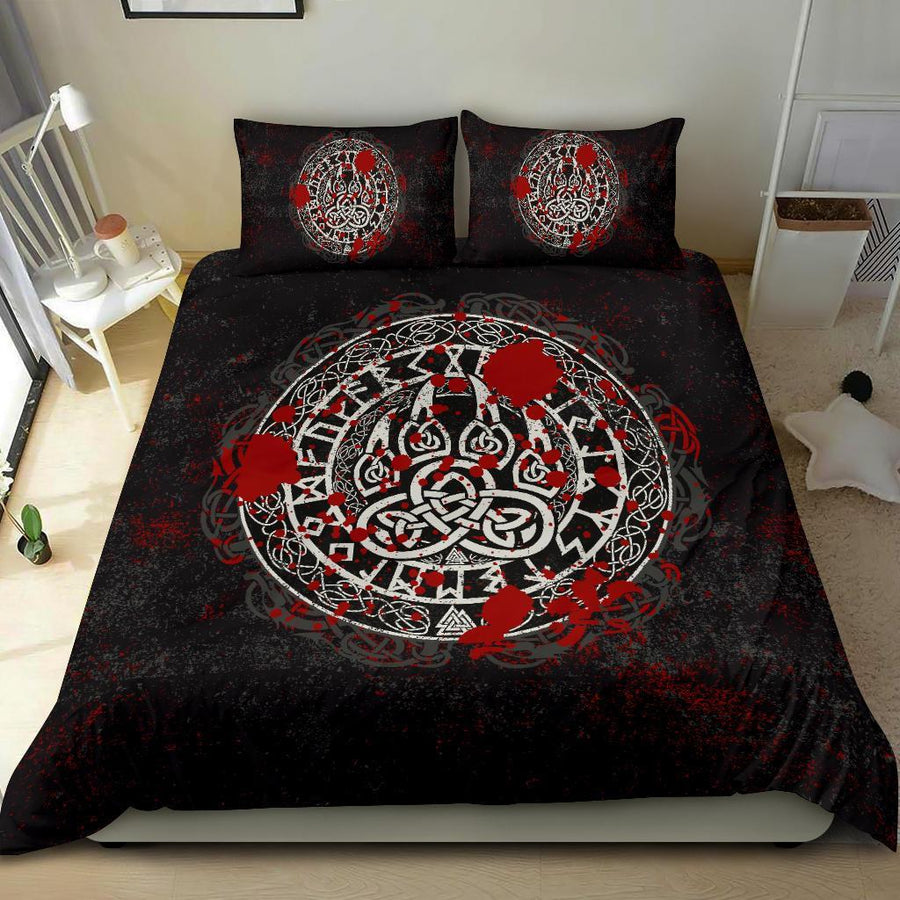 Tspinners Bedding Set - Viking Bear Claws Blood Tattoo A27