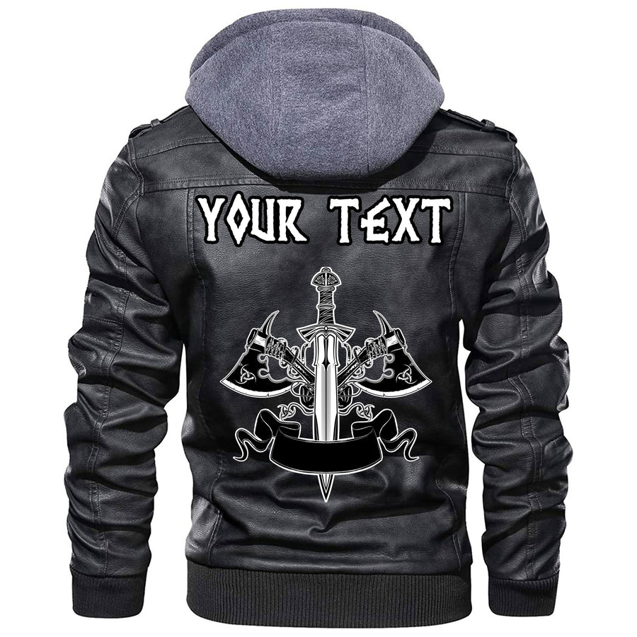 (Custom) Tspinners - Axe With Roses Leather Jacket A35