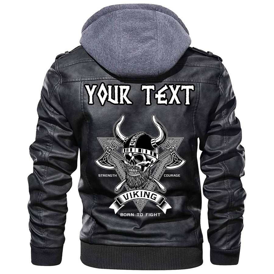 (Custom) Tspinners - Bearded Viking Leather Jacket A35