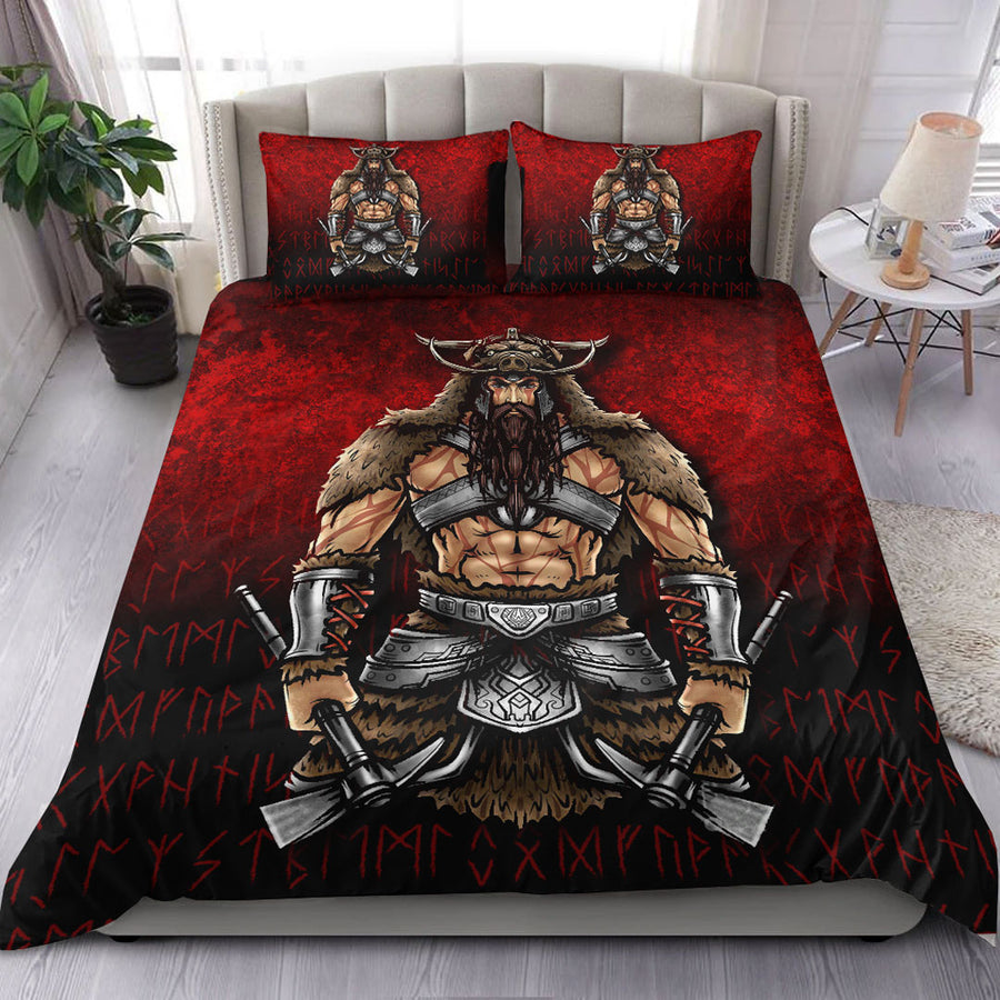 Tspinners Bedding Set - Berserker Viking Warrior Valhalla Bedding Set A7