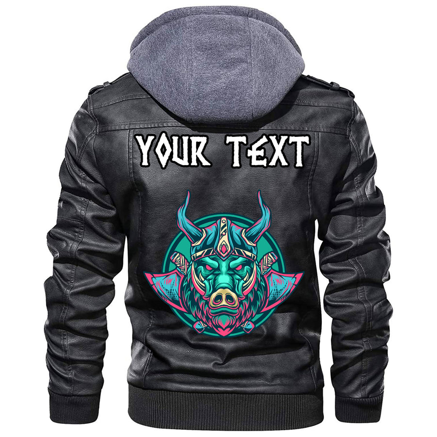 (Custom) Tspinners - Black Raven Leather Jacket A35