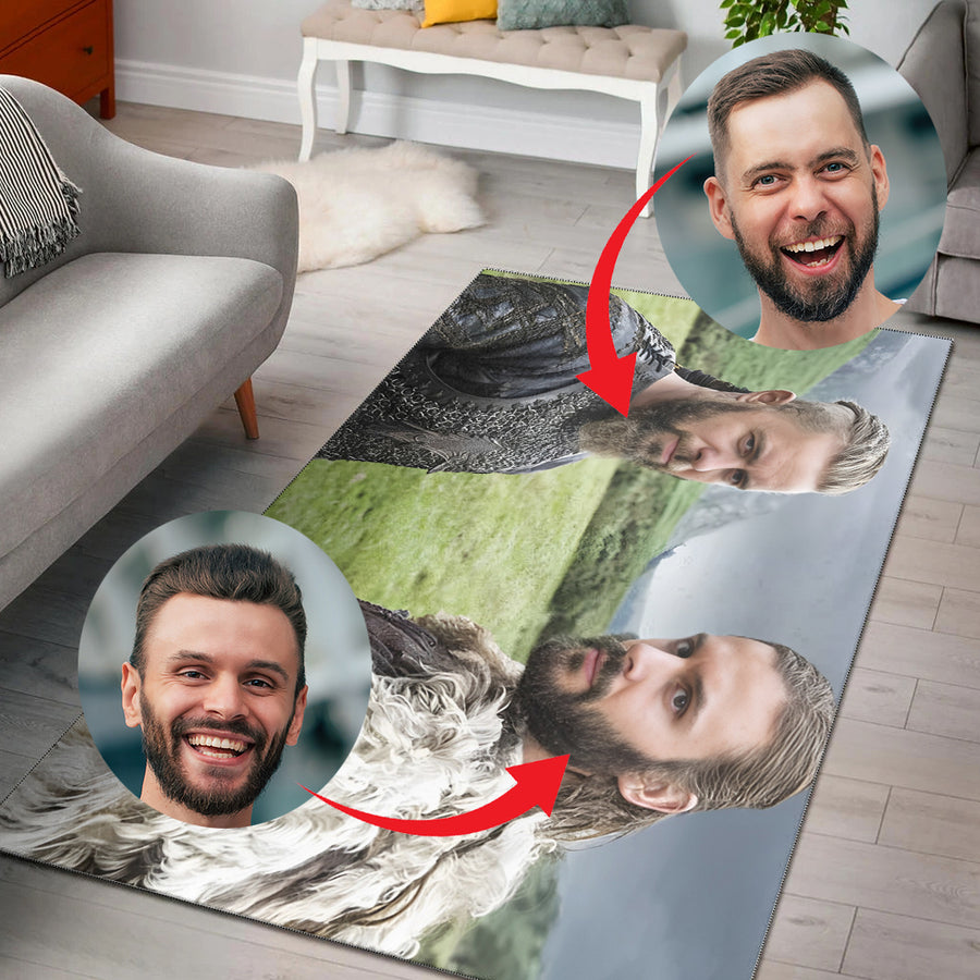 Tspinners Area Rug Personailzed - Personal Portrait In The Picture Portrait Brothers Tspinners Area Rug A35