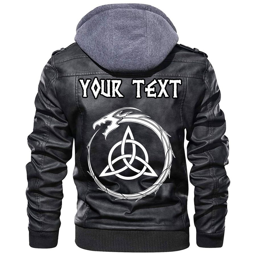 (Custom) Tspinners - Celtic Dragon Leather Jacket A35