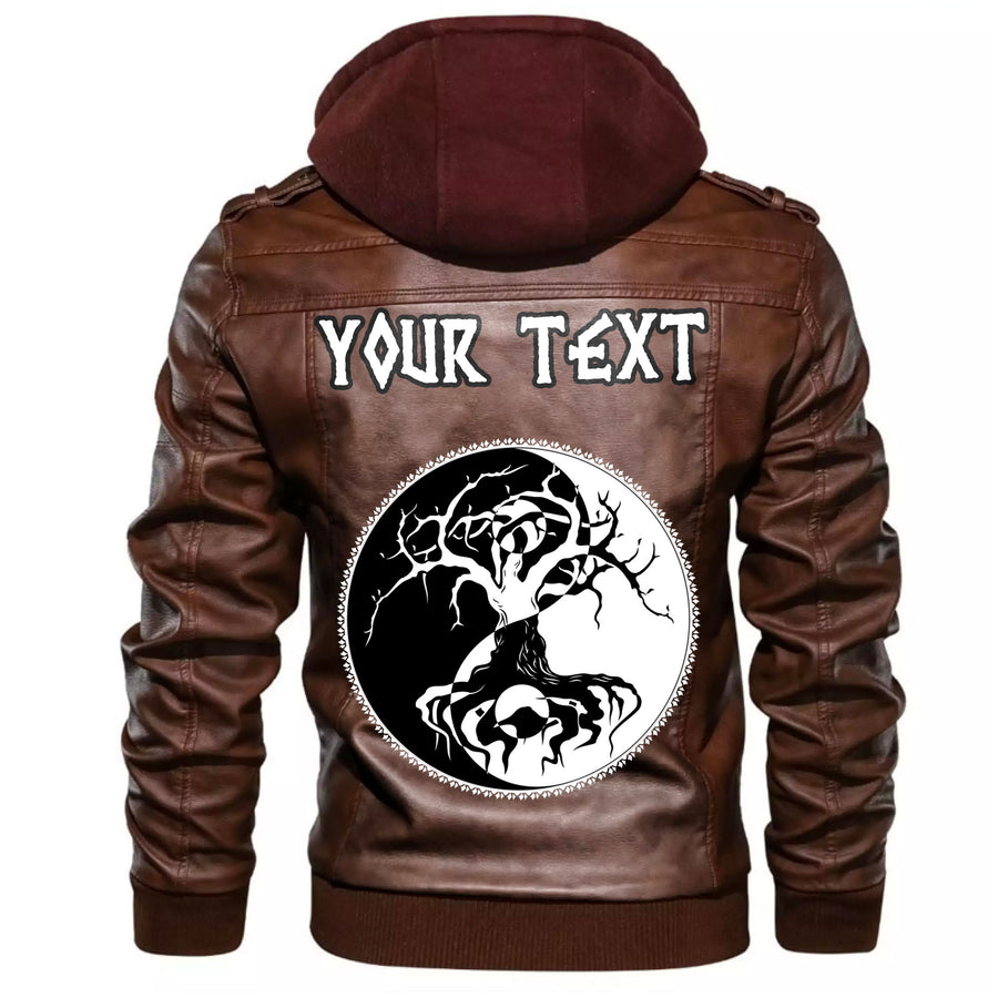 (Custom) Tspinners - Celtic Skull Warrior Dead Hero Leather Jacket A35 - Image 5