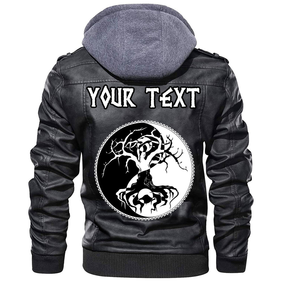 (Custom) Tspinners - Celtic Skull Warrior Dead Hero Leather Jacket A35