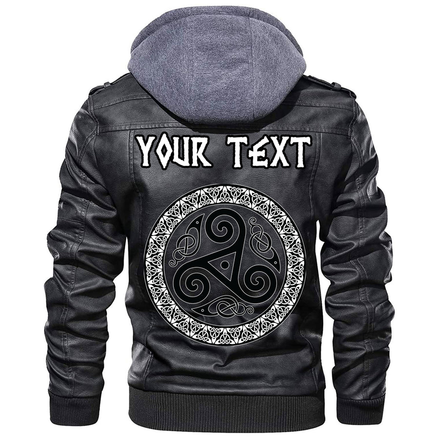 (Custom) Tspinners - Celtic Tangle Face Leather Jacket A35