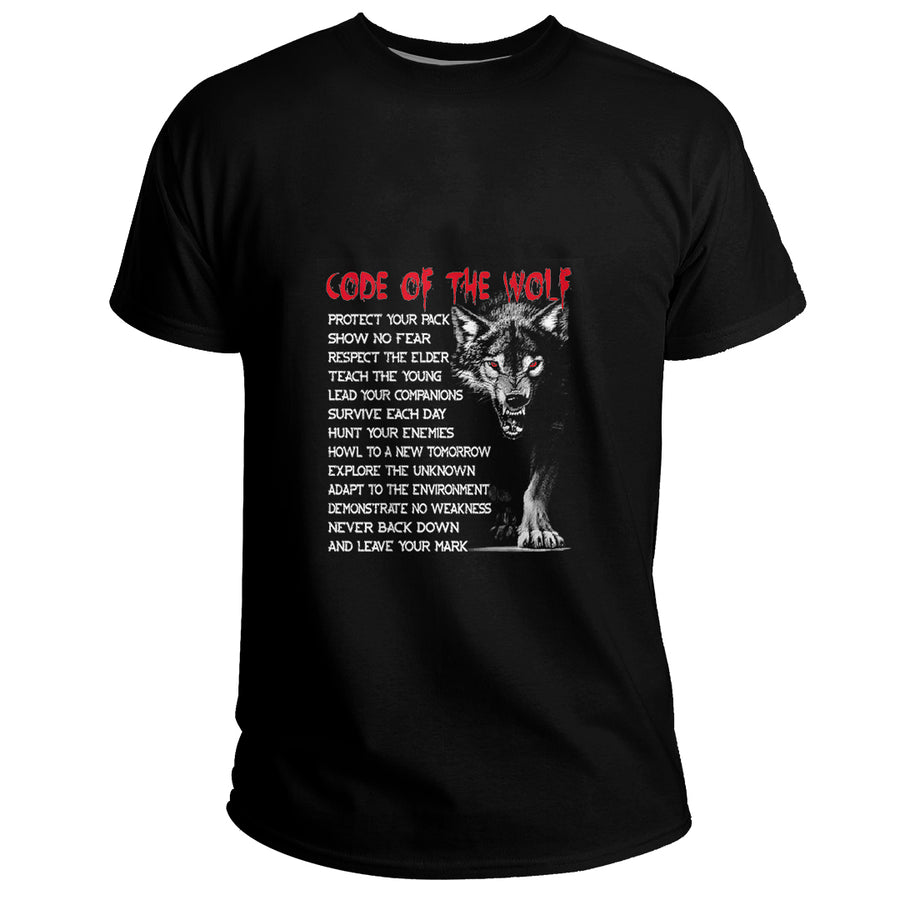 Tspinners Clothing (Custom) - Code Of Wolf Vikings Fenrir Norse Mythology Basic T-Shirt A35