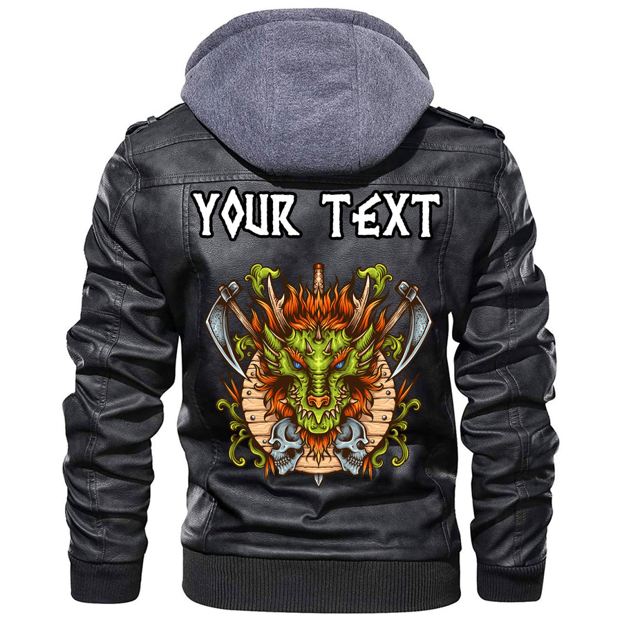 (Custom) Tspinners - Dragon Ancient Sacral Sign Of Celts Leather Jacket A35