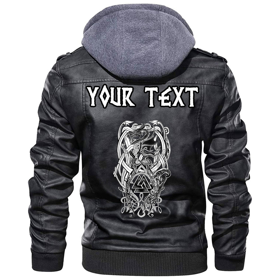 (Custom) Tspinners - Dragon And Raven Leather Jacket A35