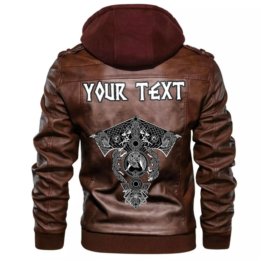(Custom) Tspinners - Fenrir's Paw Leather Jacket A35 - Image 5