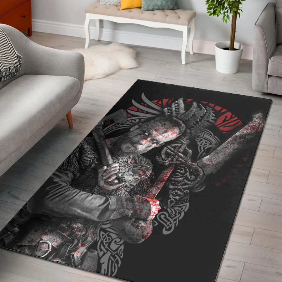 Tspinners Area Rug - Floki Viking 3D Area Rug A31