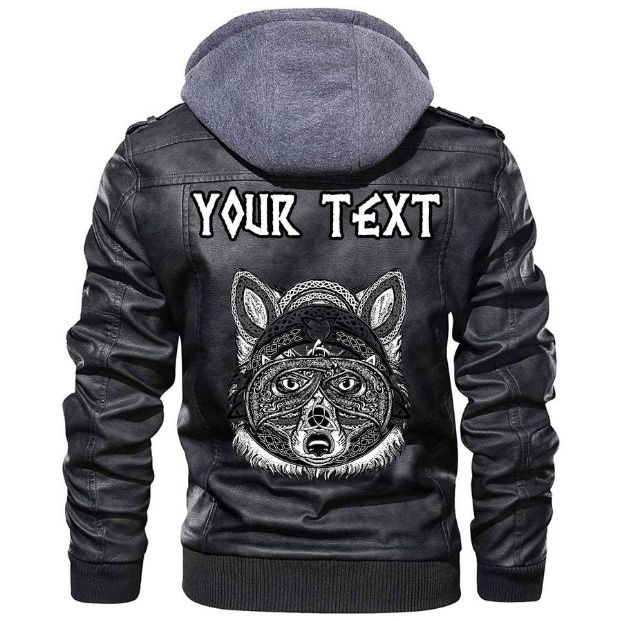(Custom) Tspinners - Fox In The Celtic Style Tattoo Leather Jacket A35