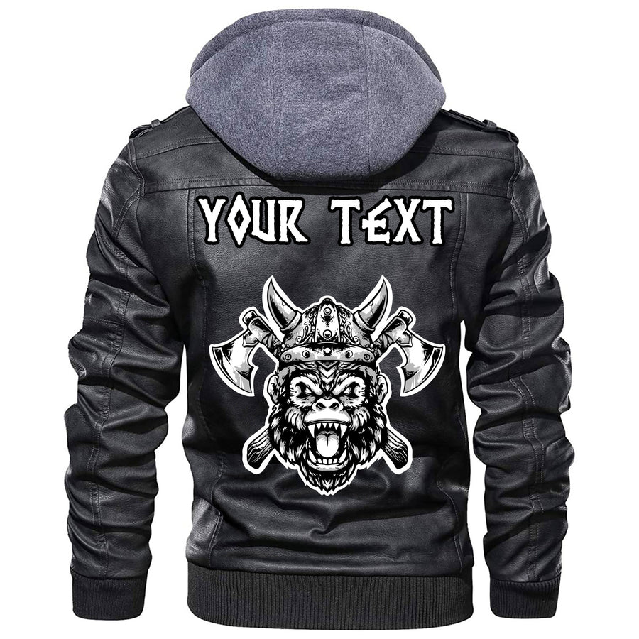 (Custom) Tspinners - Golden Vegvisir Leather Jacket A35