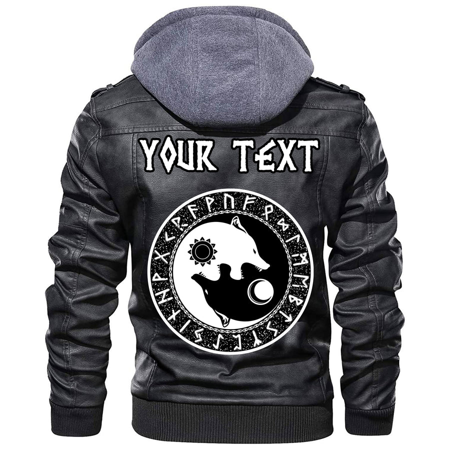 (Custom) Tspinners - Hati & Skoll Leather Jacket A35