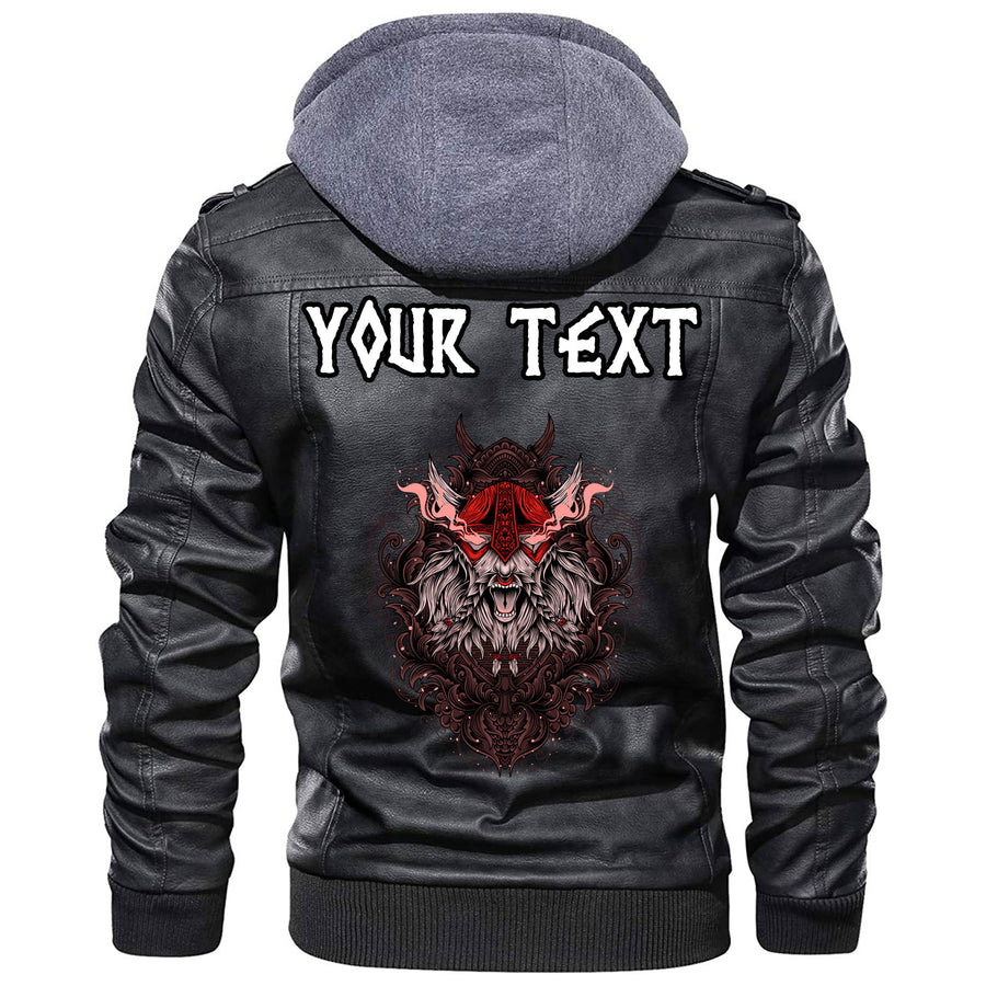 (Custom) Tspinners - Head Skull Leather Jacket A35