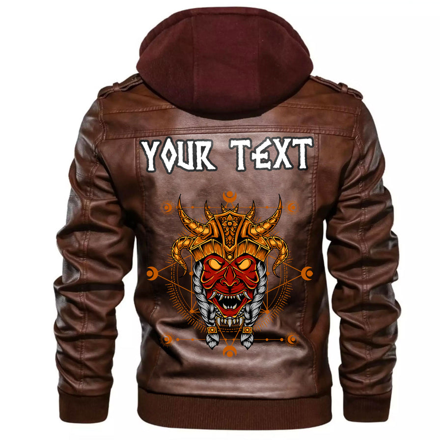 (Custom) Tspinners - Head Viking Leather Jacket A35 - Image 5