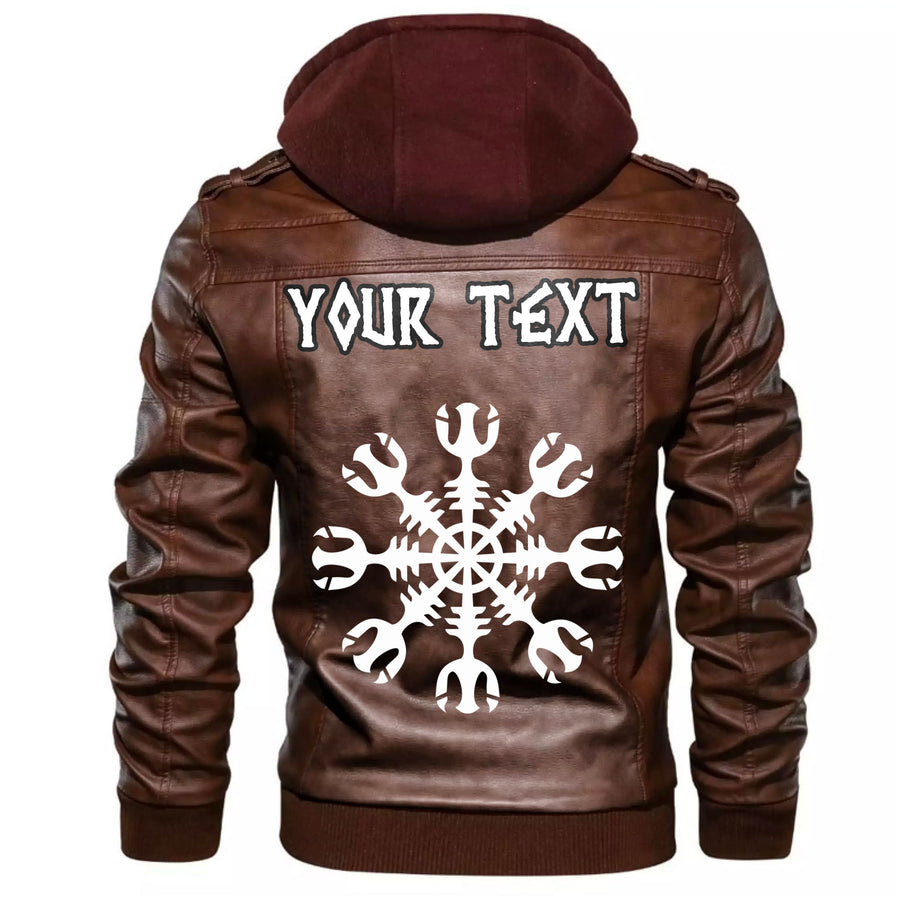 (Custom) Tspinners - Helm of Awe New Leather Jacket A35 - Image 5