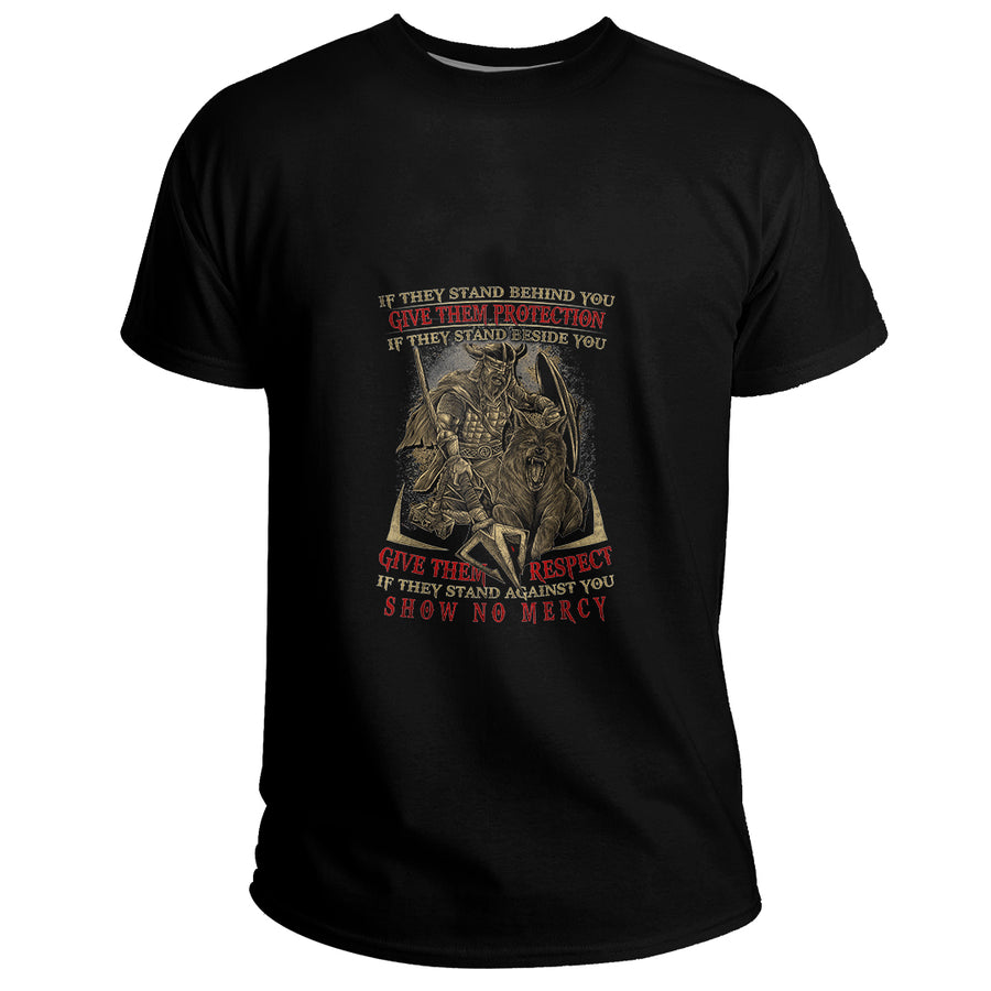 Tspinners Clothing (Custom) - If They Stand Behind You Give Them Protection Basic T-Shirt A35