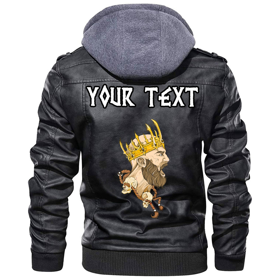 (Custom) Tspinners - Long haired Valkyrie In Beautiful Helmet Leather Jacket A35