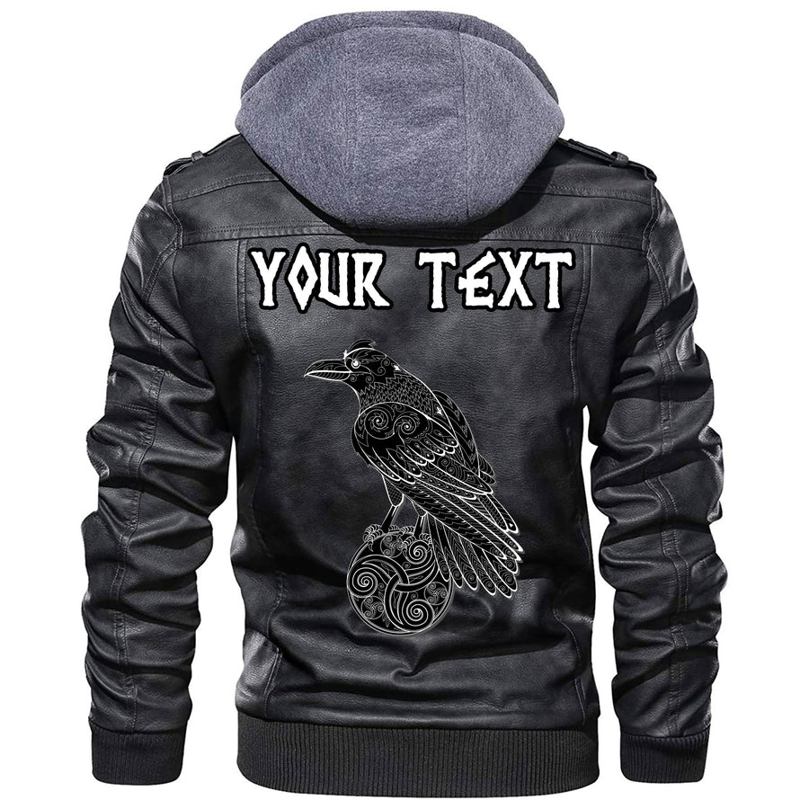 (Custom) Tspinners - Magical Runic Compass Vegvisir Leather Jacket A35