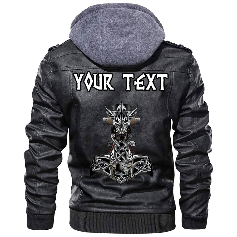 (Custom) Tspinners - Nordic God And His Hammer Leather Jacket A35