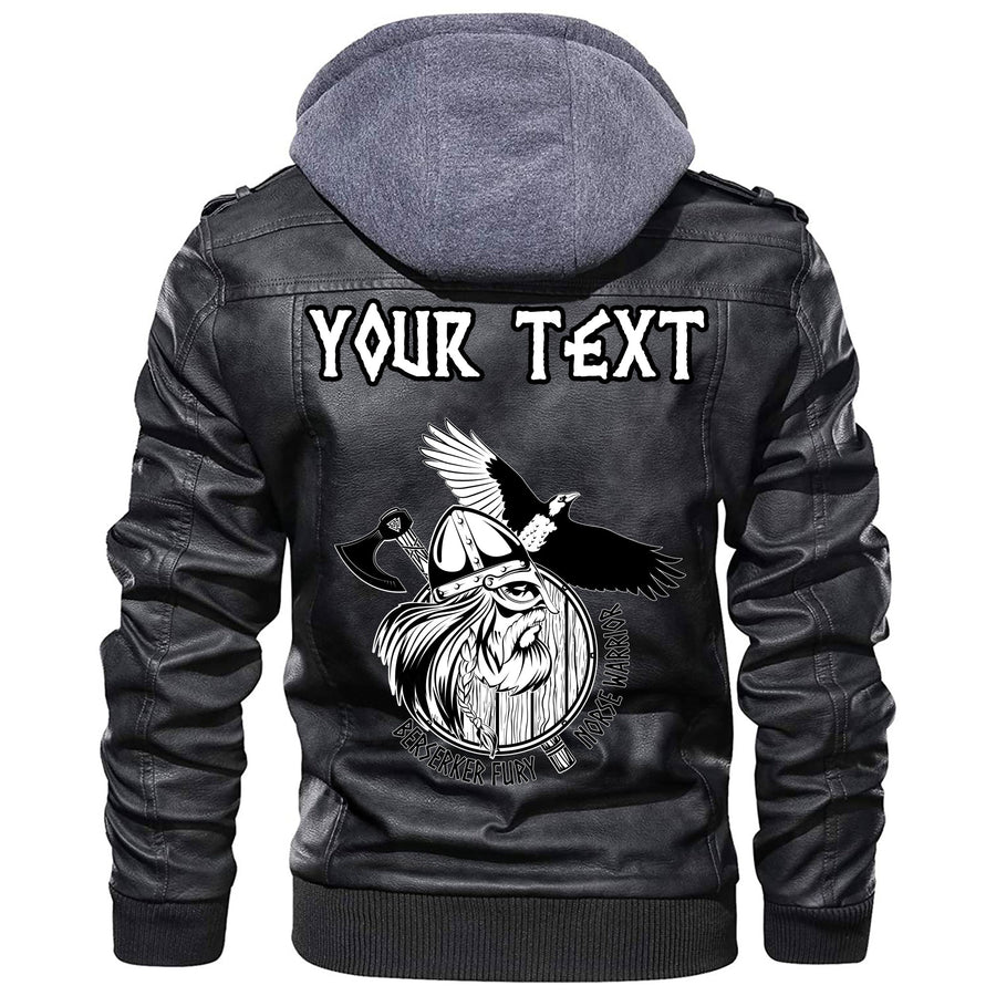 (Custom) Tspinners - Norse Tattoo Wolf Leather Jacket A35