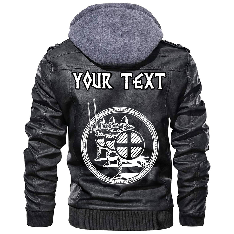 (Custom) Tspinners - Norse Wolf Tribal Leather Jacket A35