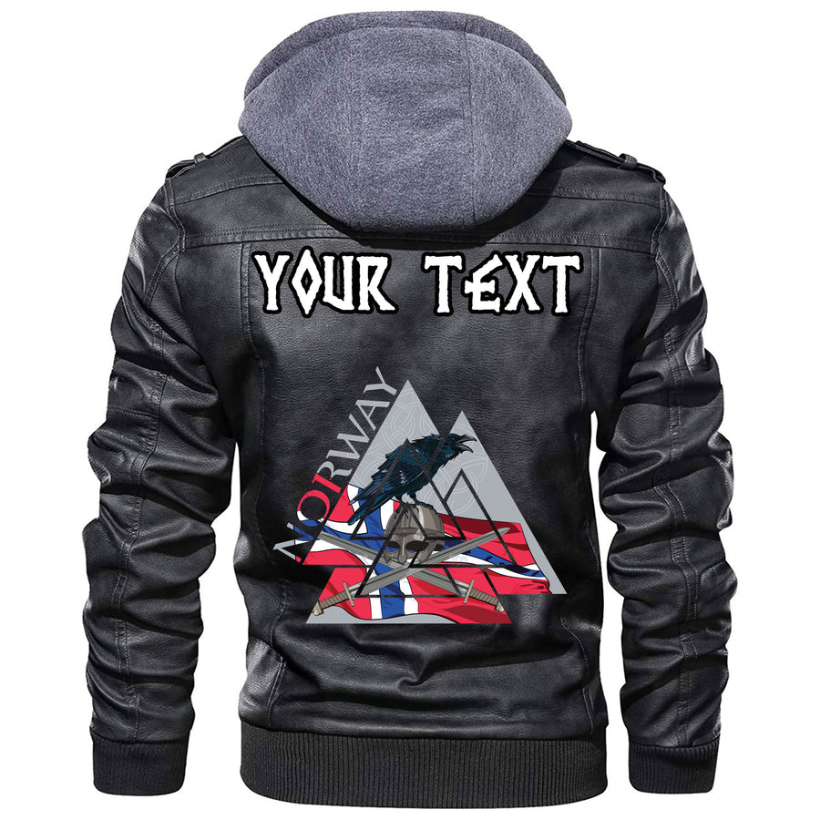 (Custom) Tspinners - Northern Warriors Berserkers With Swords And Shields Leather Jacket A35